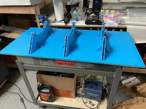 Rotating base for future work. Painted lasercut MDF comes out surprisingly fresh.